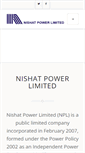 Mobile Screenshot of nishatpower.com