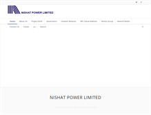 Tablet Screenshot of nishatpower.com